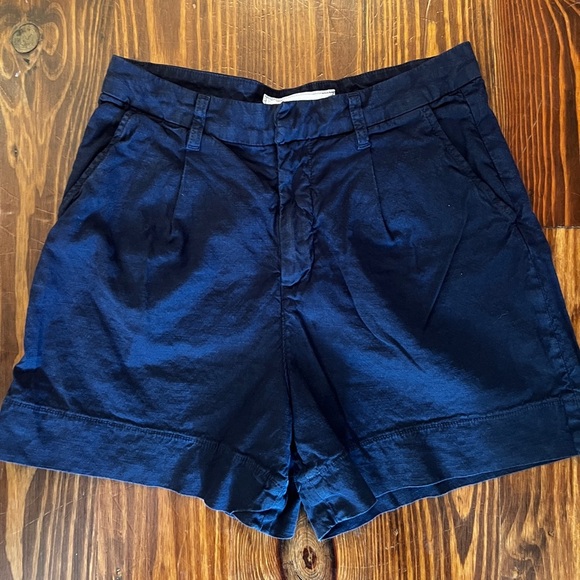 FRANK & EILEEN Waterford Waking Shorts 4.5” Italian Performance Linen Navy - Picture 5 of 9